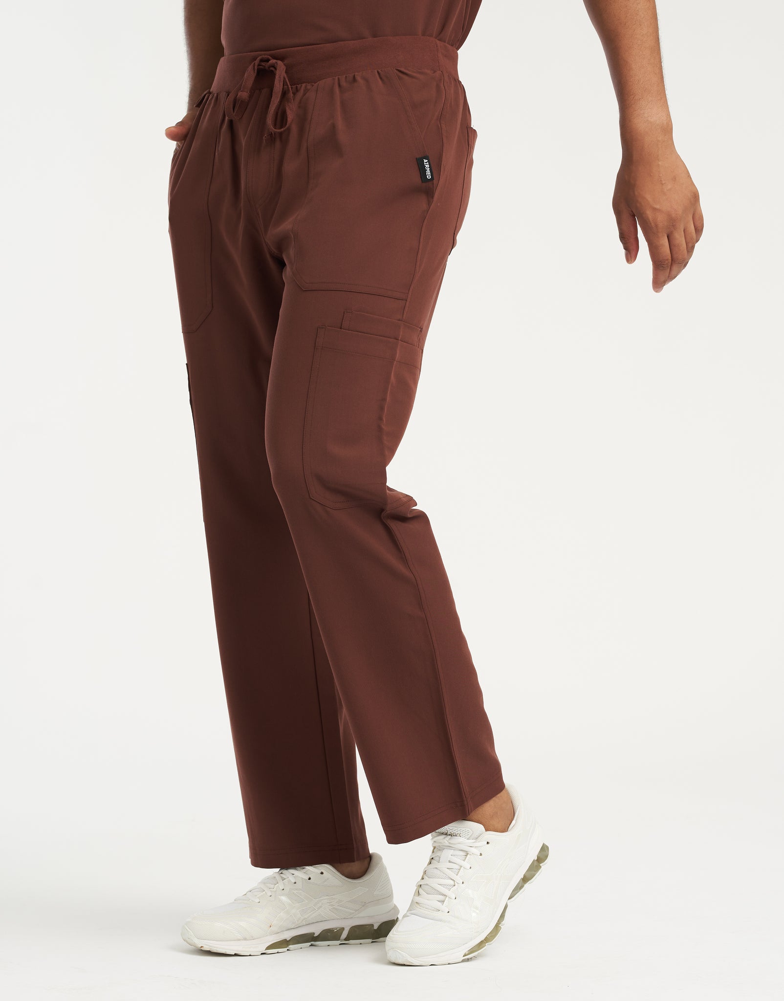 Essential Multi-Pocket Scrub Pants - Cocoa