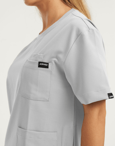 Essential Crewneck Scrub Top - Tail Light