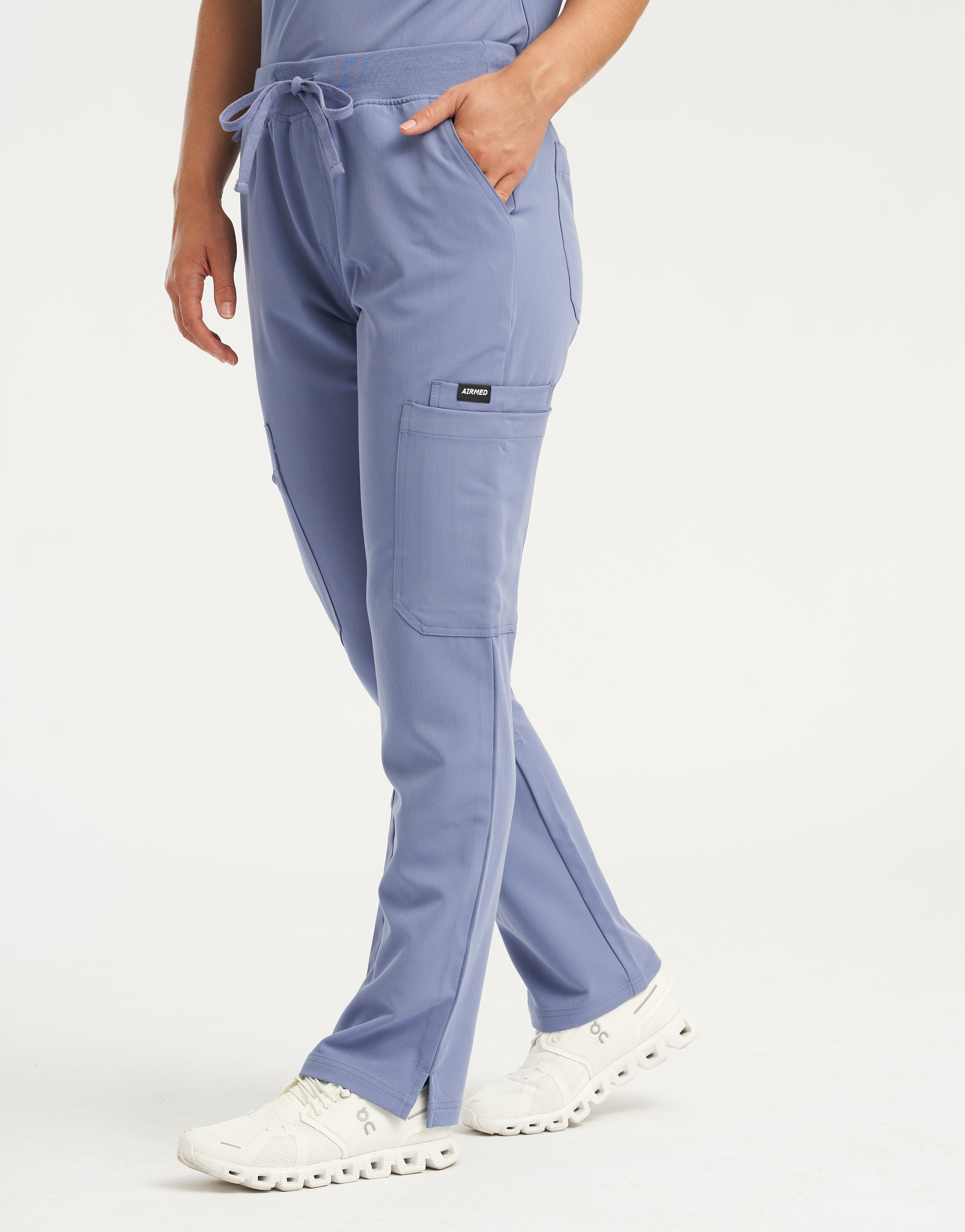 Essential Multi-Pocket Scrub Pants - Nova Blue