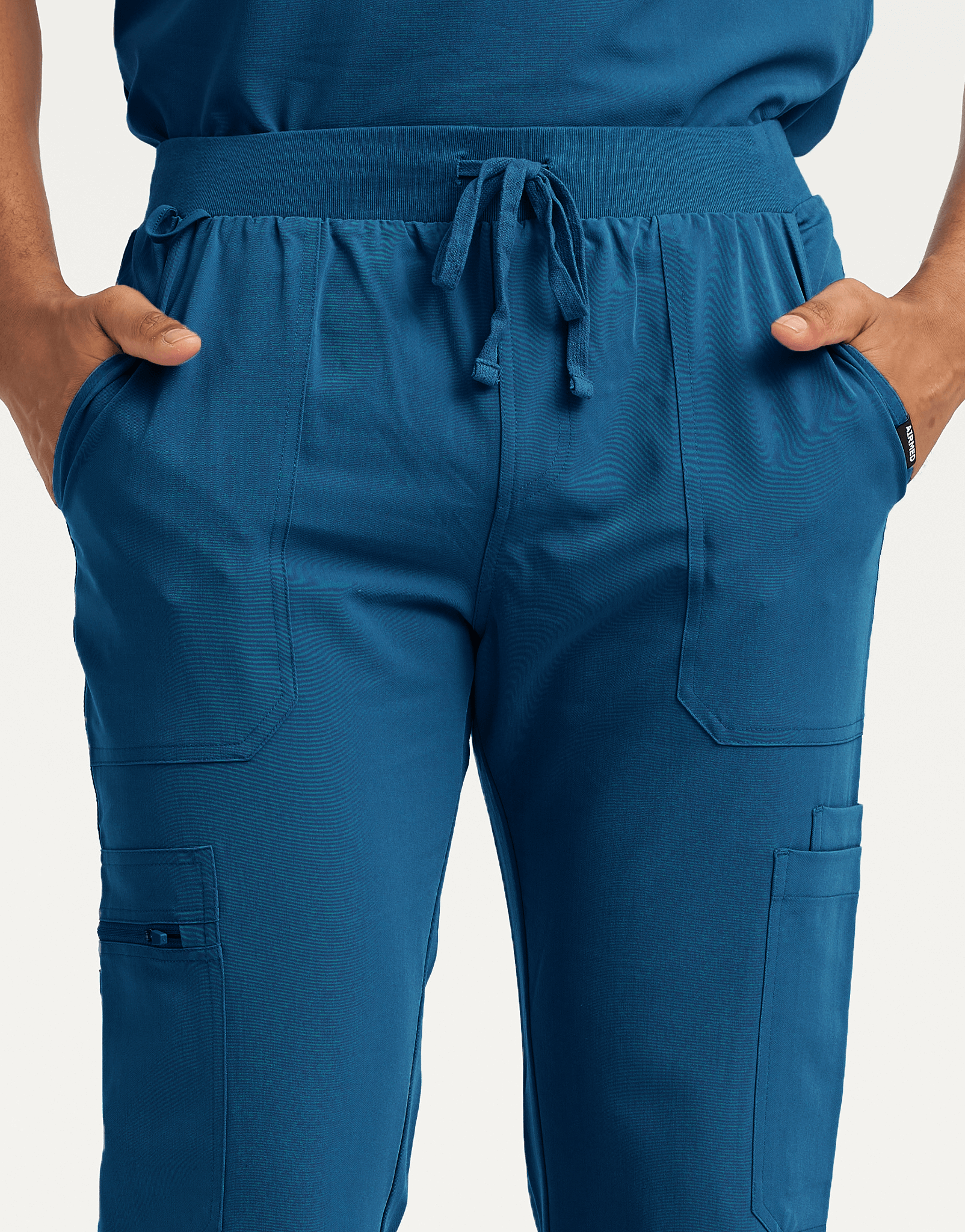 Essential Multi-Pocket Scrub Pants - Gibraltar Blue
