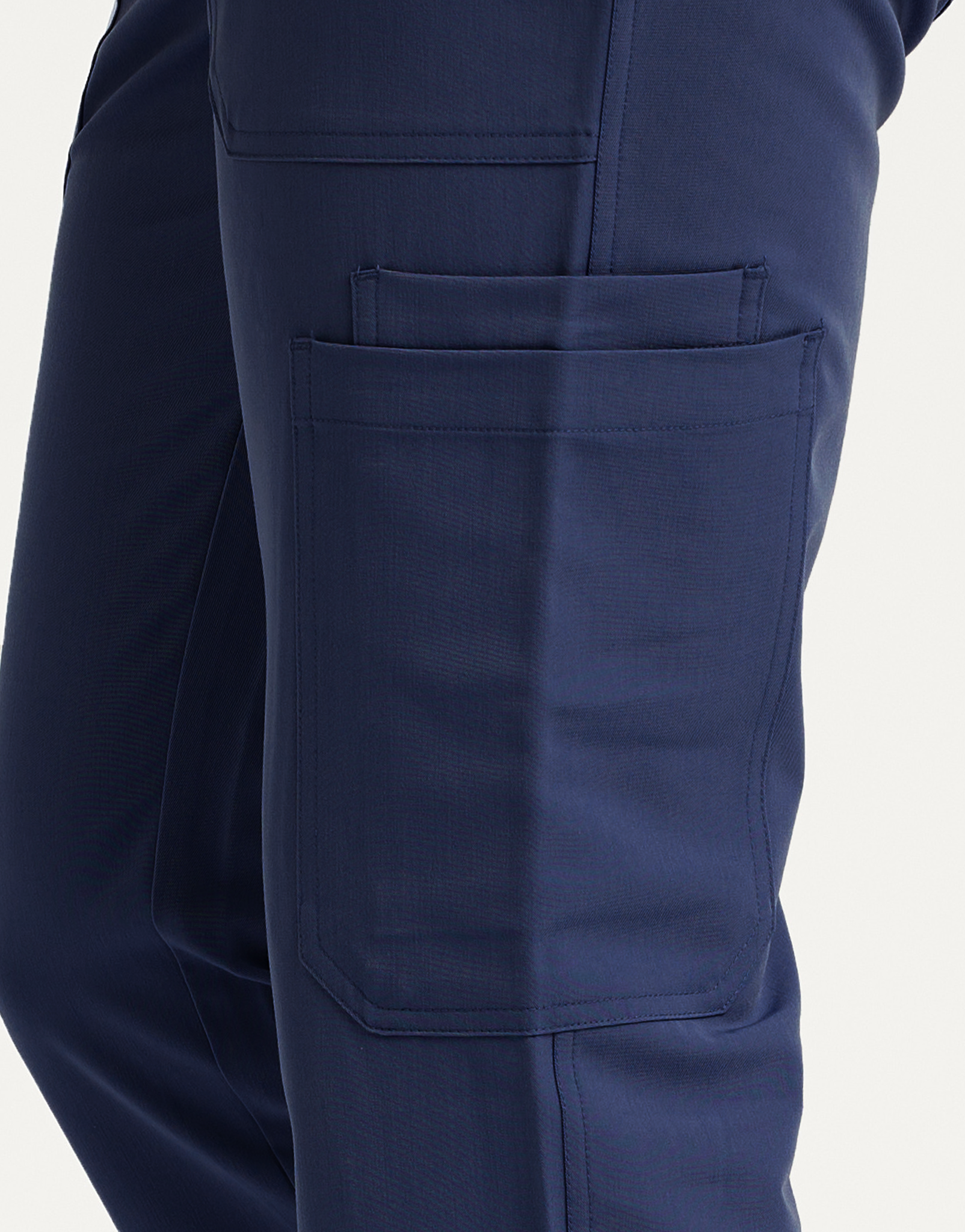 Essential Multi-Pocket Scrub Pants - True Navy