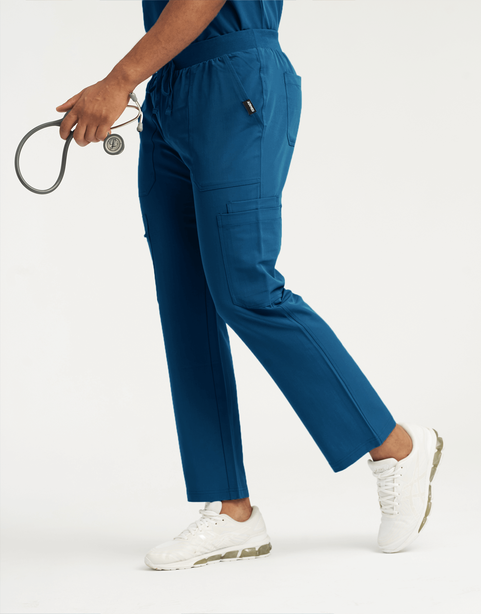 Essential Multi-Pocket Scrub Pants - Gibraltar Blue
