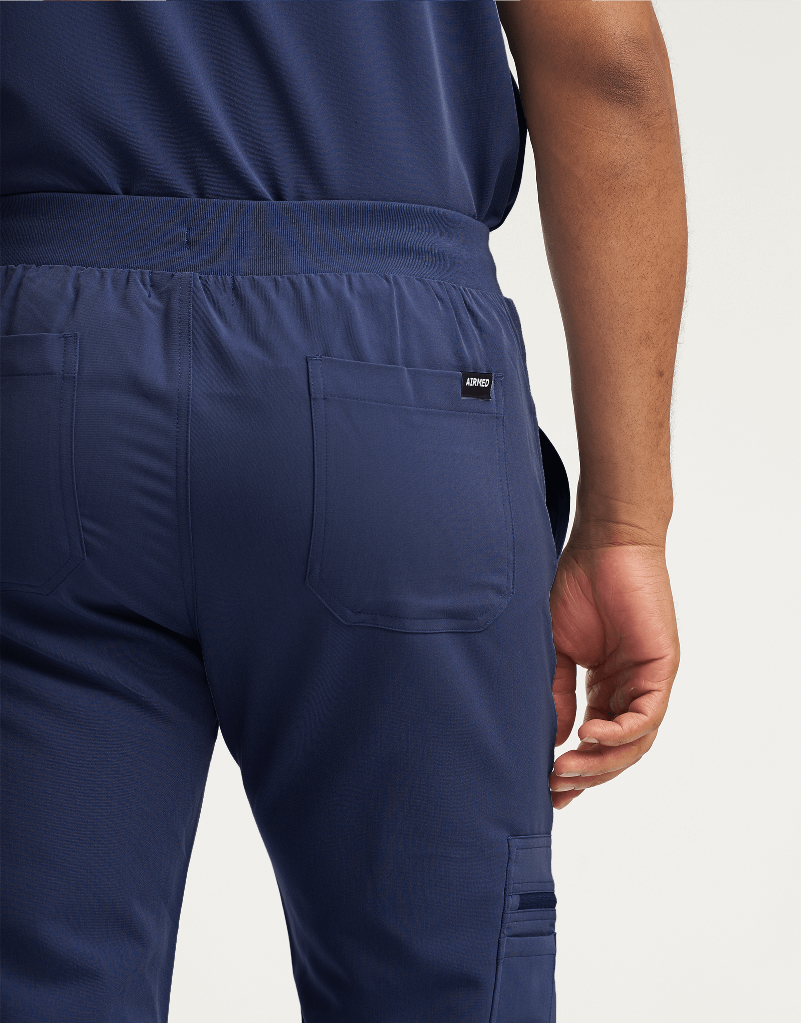 Essential Multi-Pocket Scrub Pants - True Navy