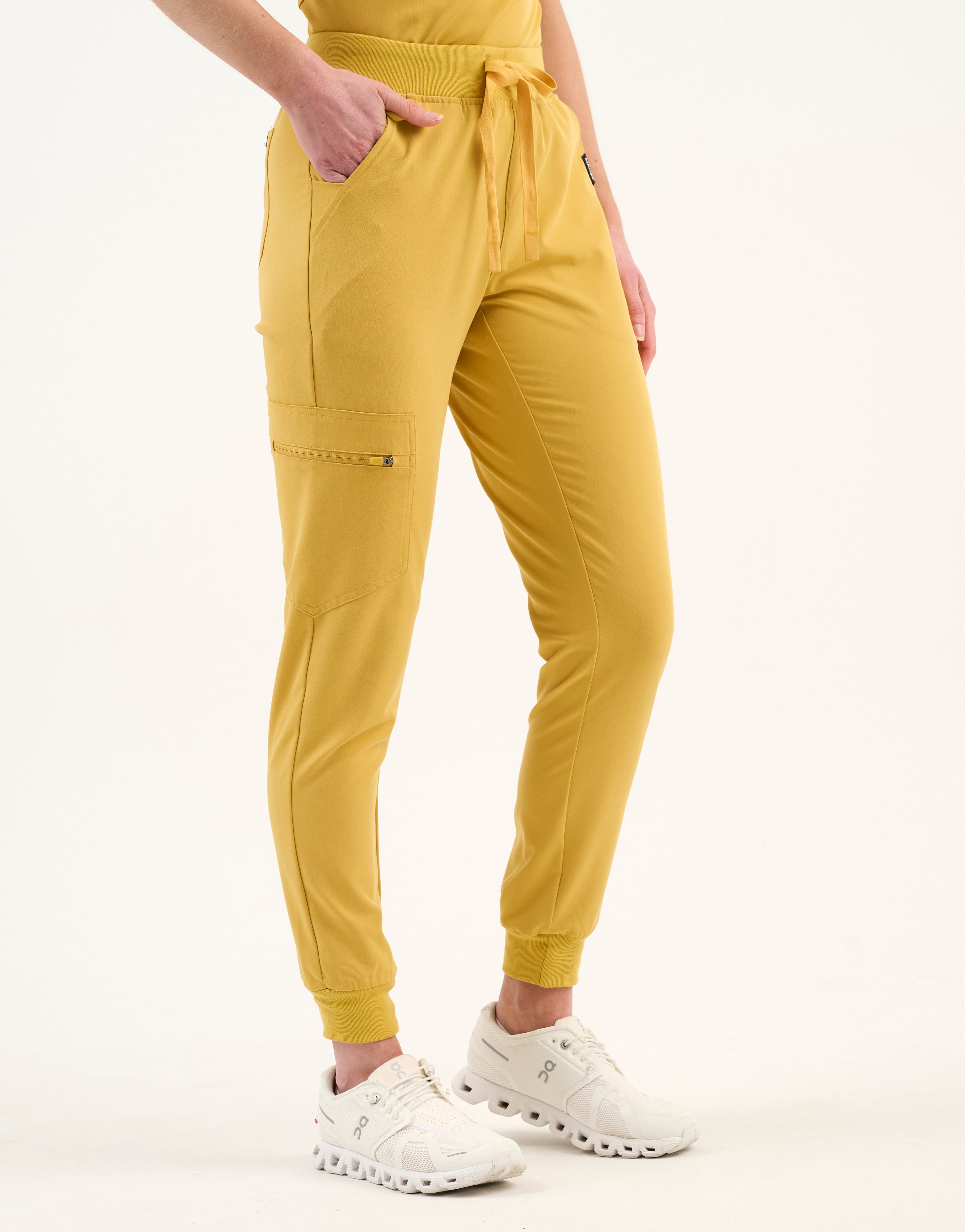 Essential Jogger Scrub Pants - Yellow Gold