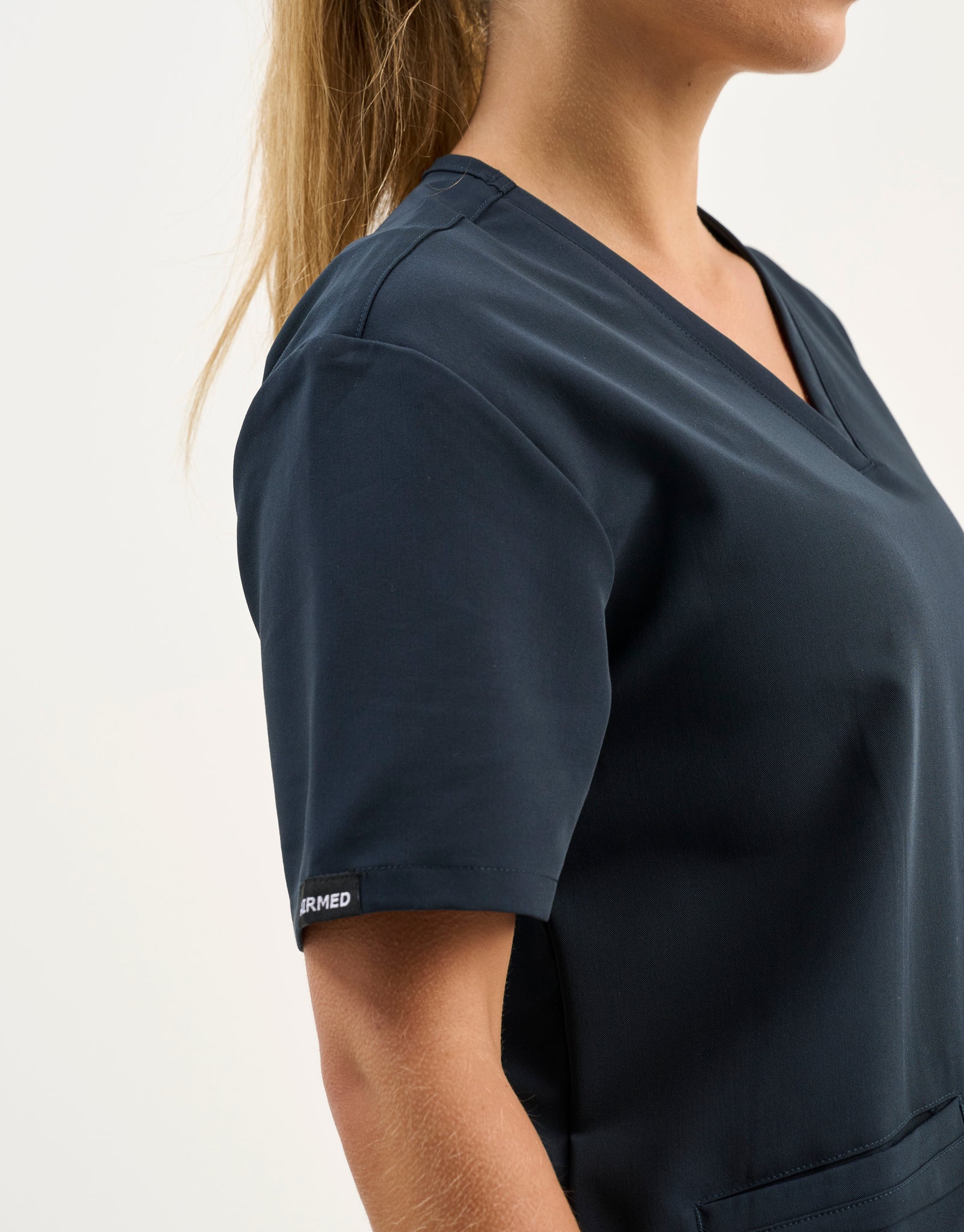 Aspire V Neck Scrub Top - Midnight Navy