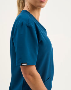 Aspire V Neck Scrub Top - Gibraltar Blue