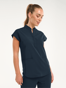 Apollo Scrub Top - Midnight Navy