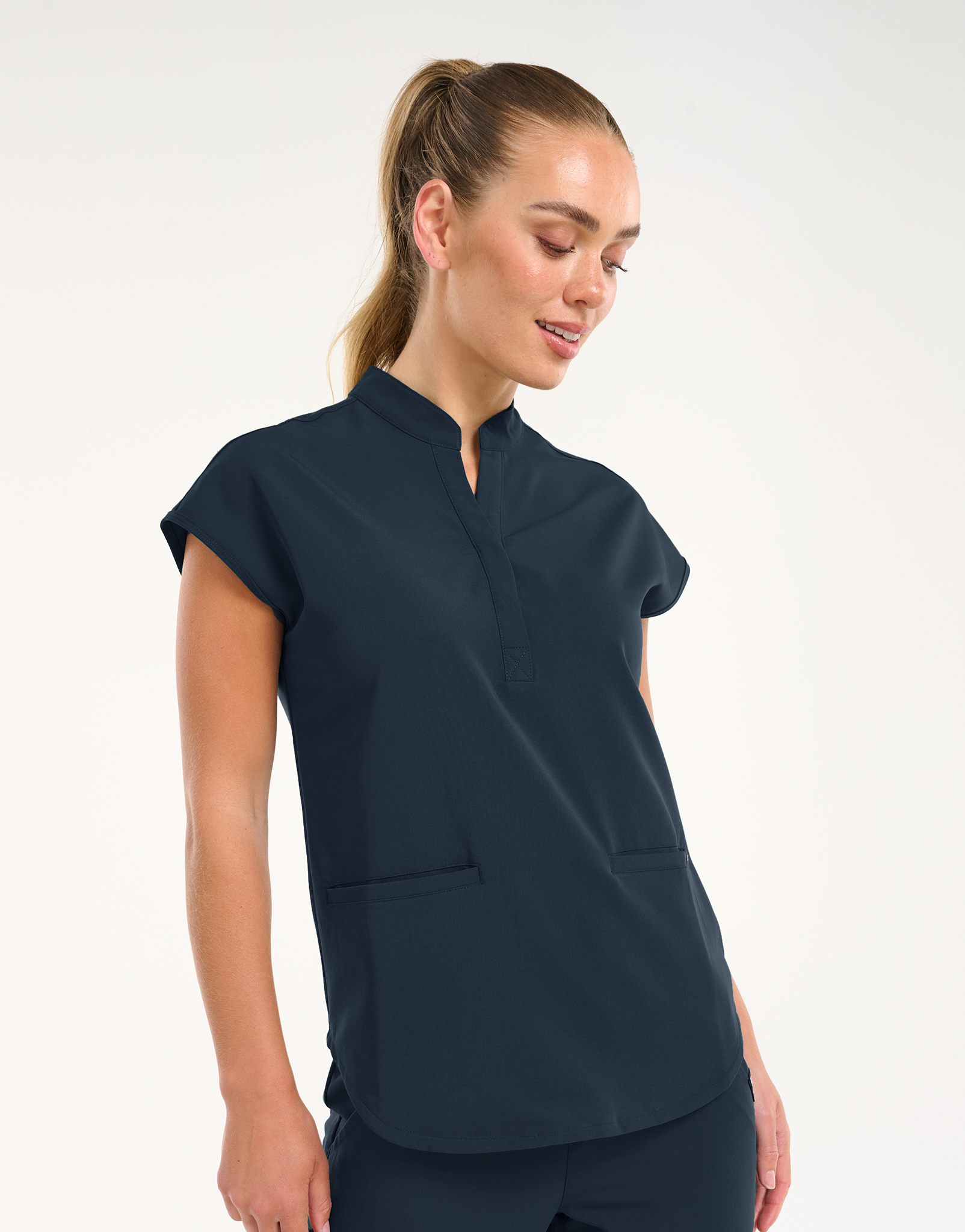 Apollo Scrub Top - Midnight Navy