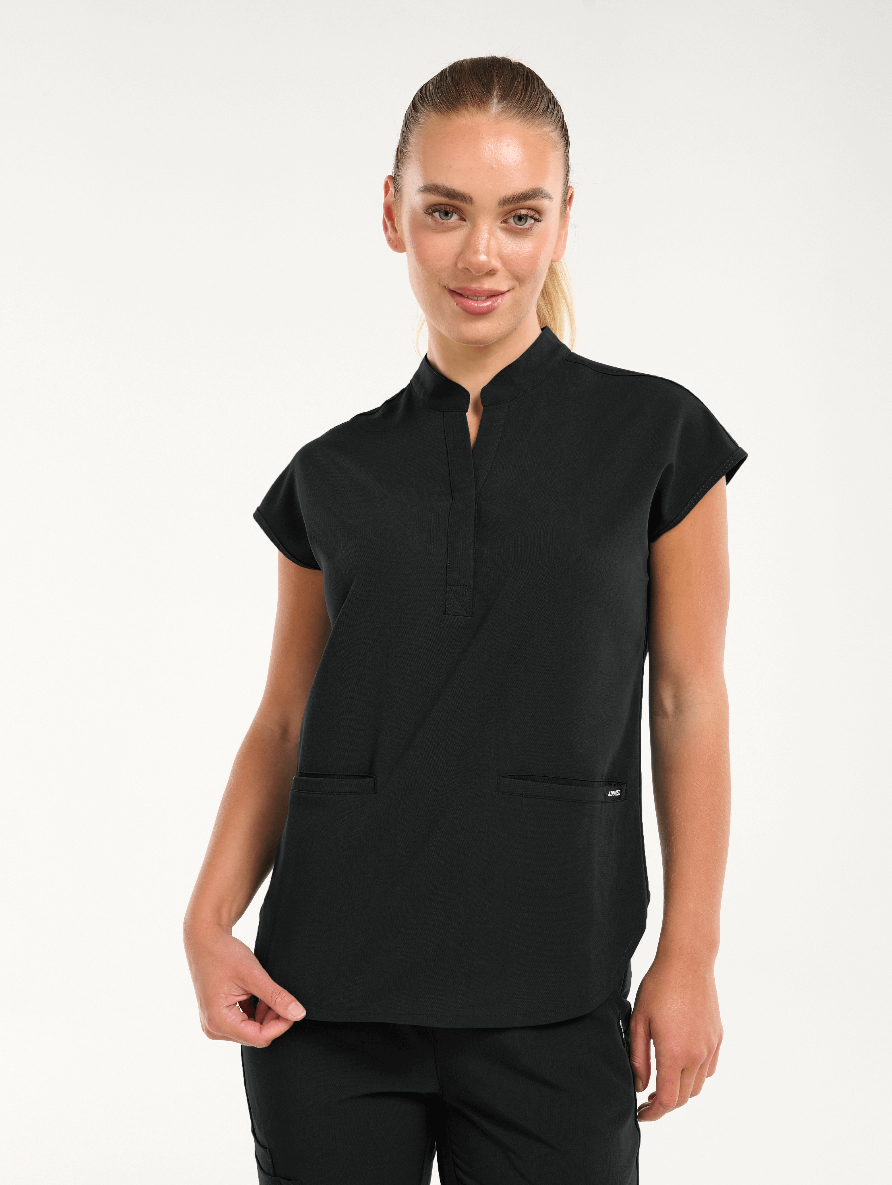 Apollo Scrub Top - Black