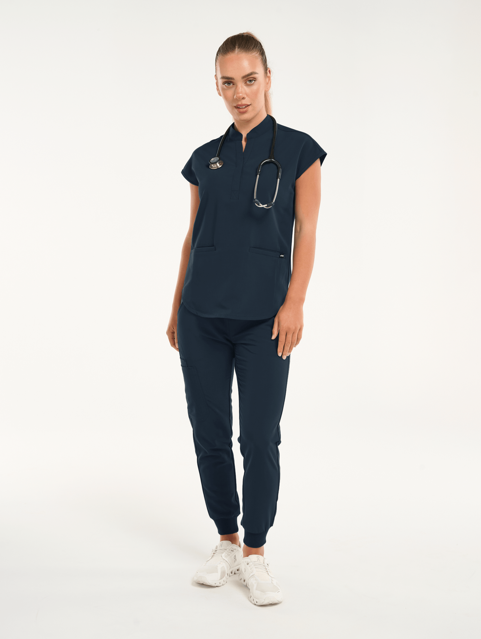 Apollo Scrub Top - Midnight Navy