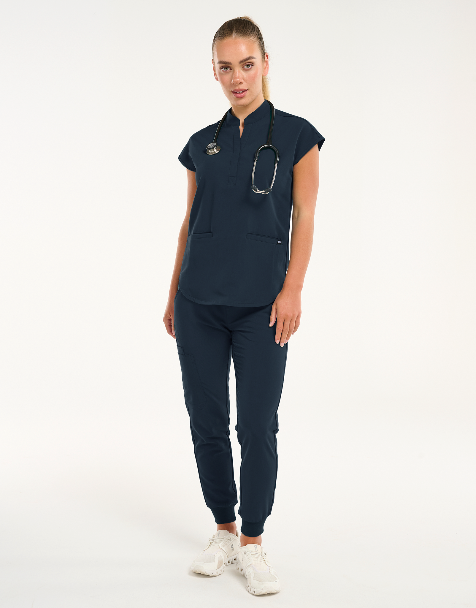 Apollo Scrub Top - Midnight Navy