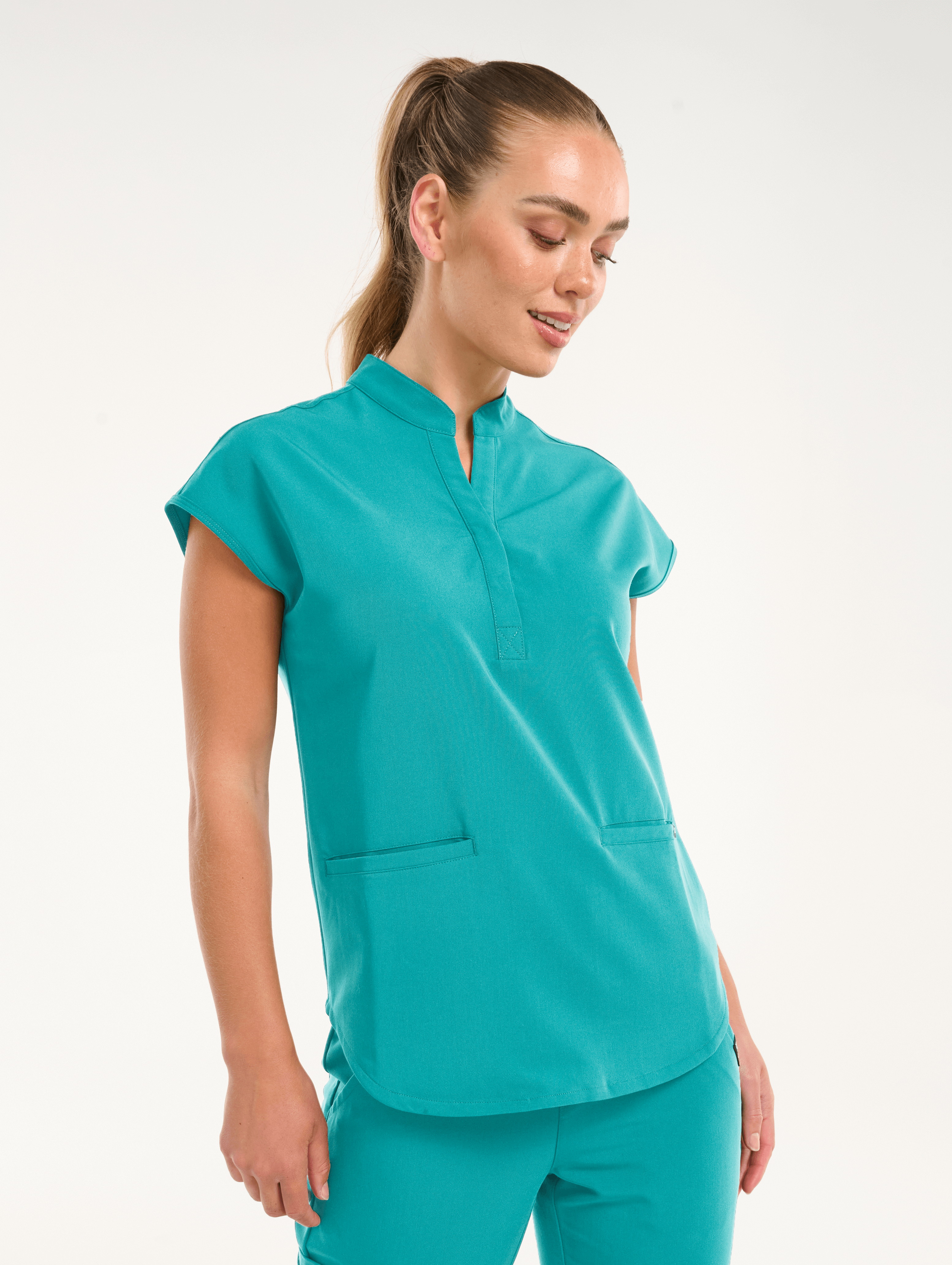 Apollo Scrub Top - Sydney Teal