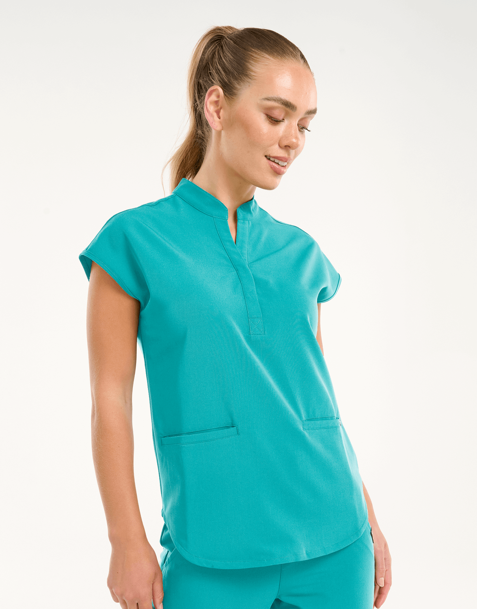 Apollo Scrub Top - Sydney Teal