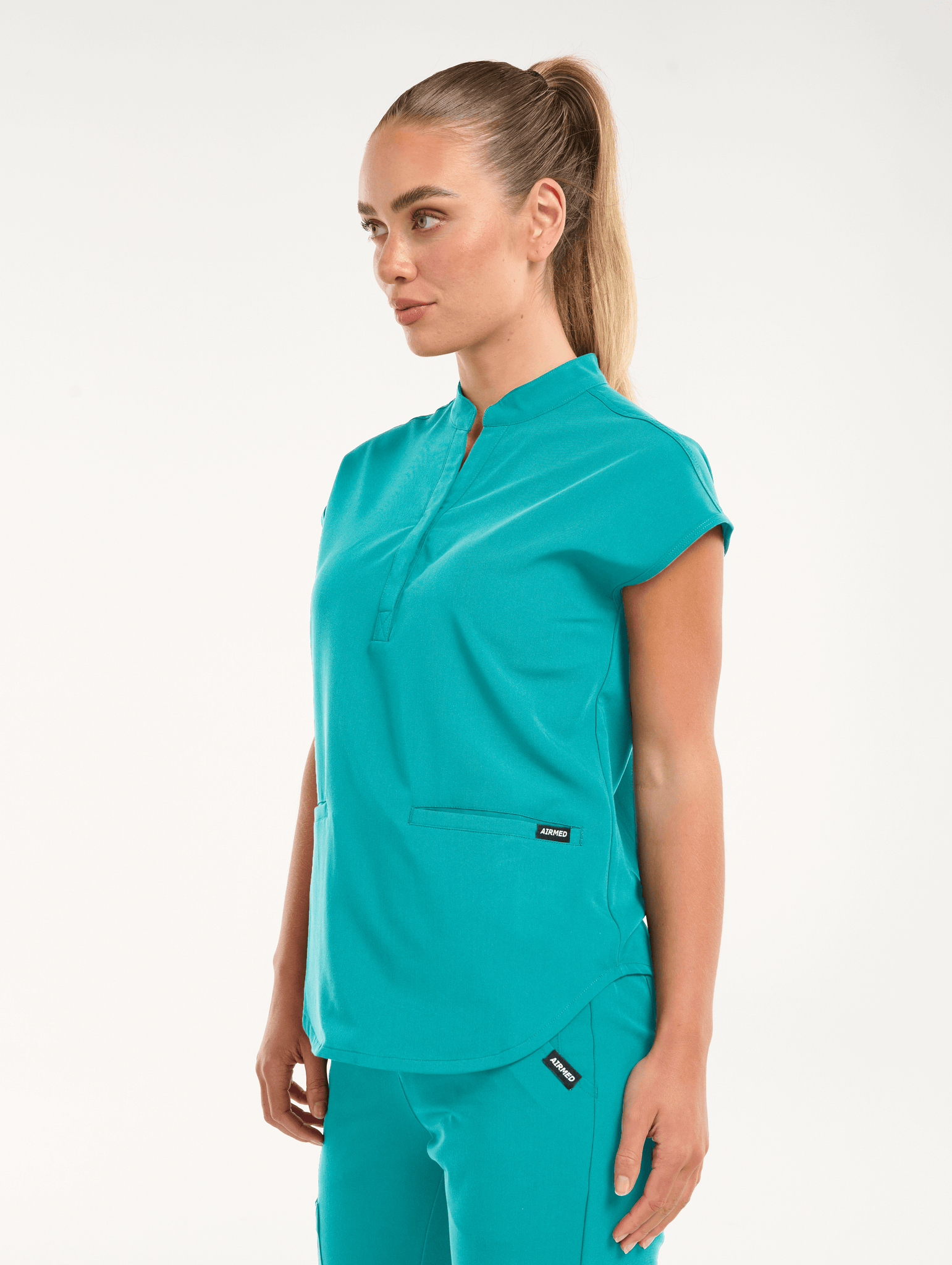 Apollo Scrub Top - Sydney Teal
