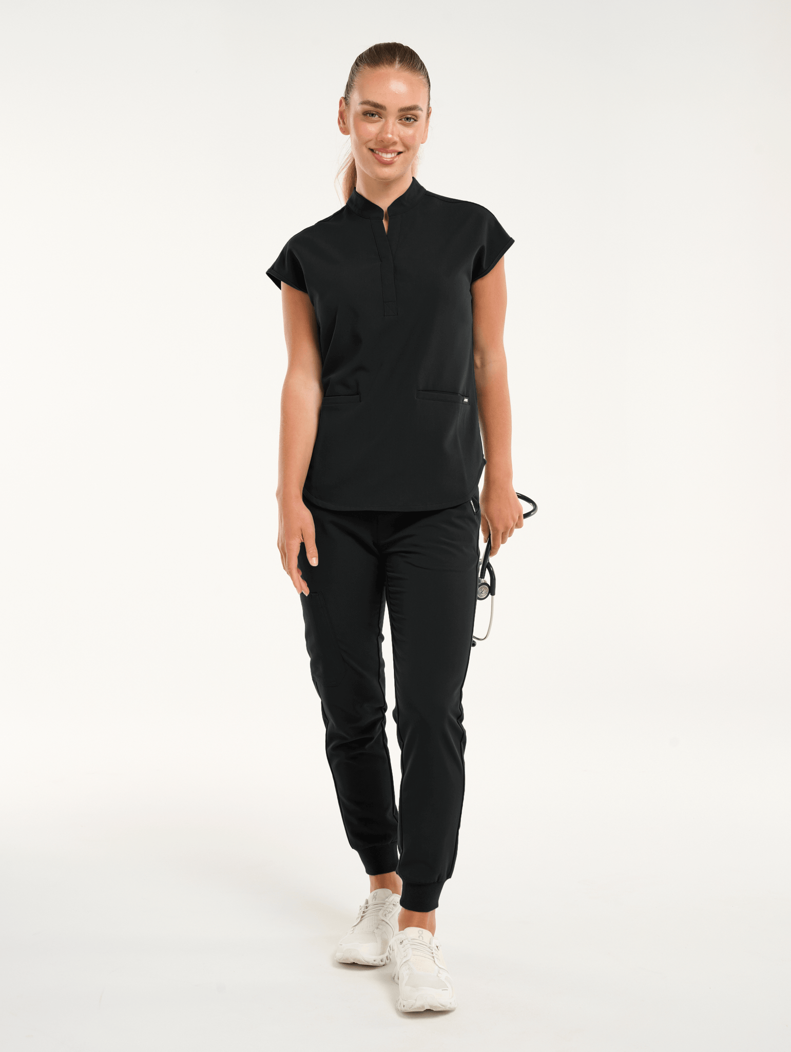 Apollo Scrub Top - Black