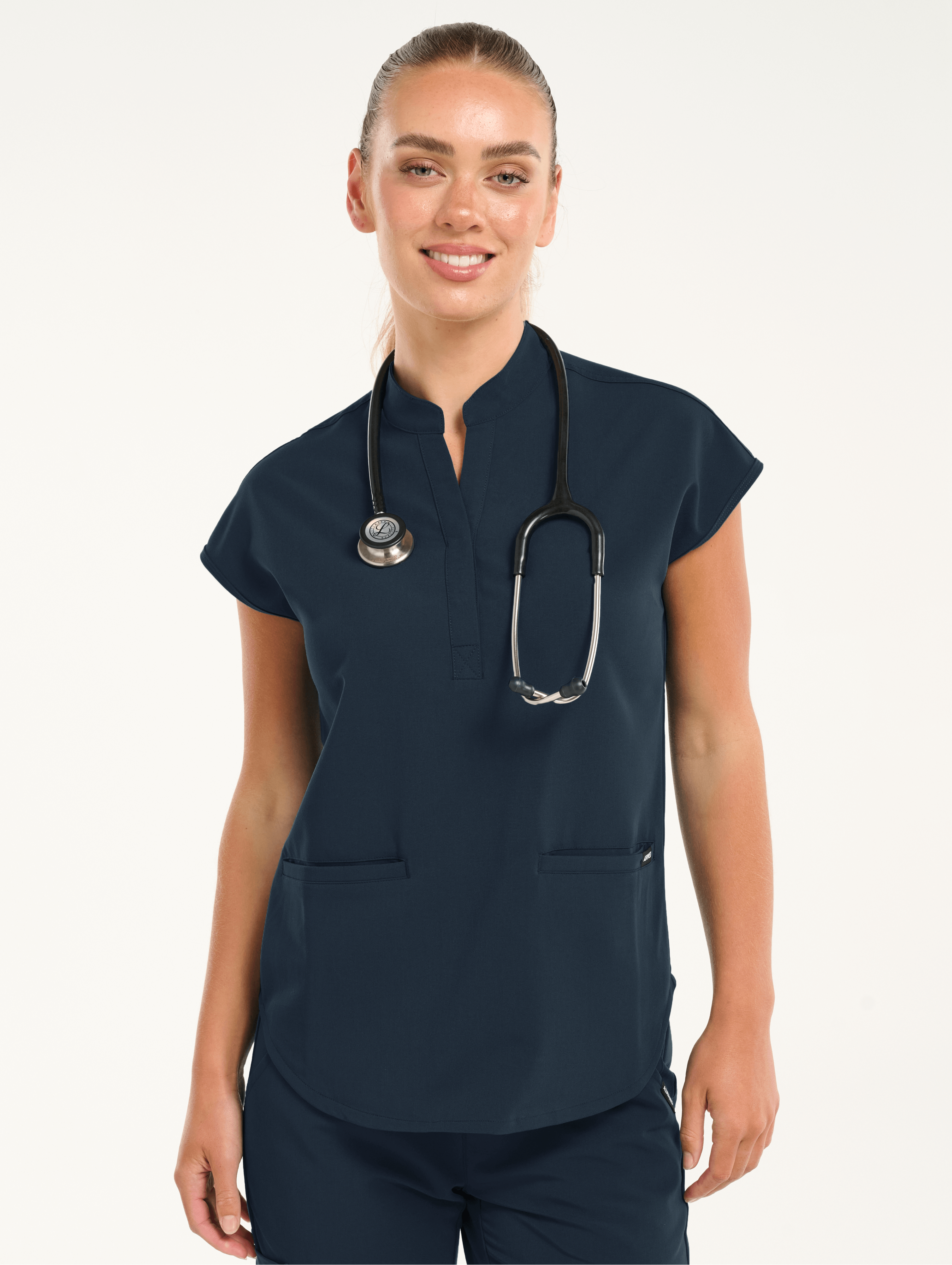 Apollo Scrub Top - Midnight Navy