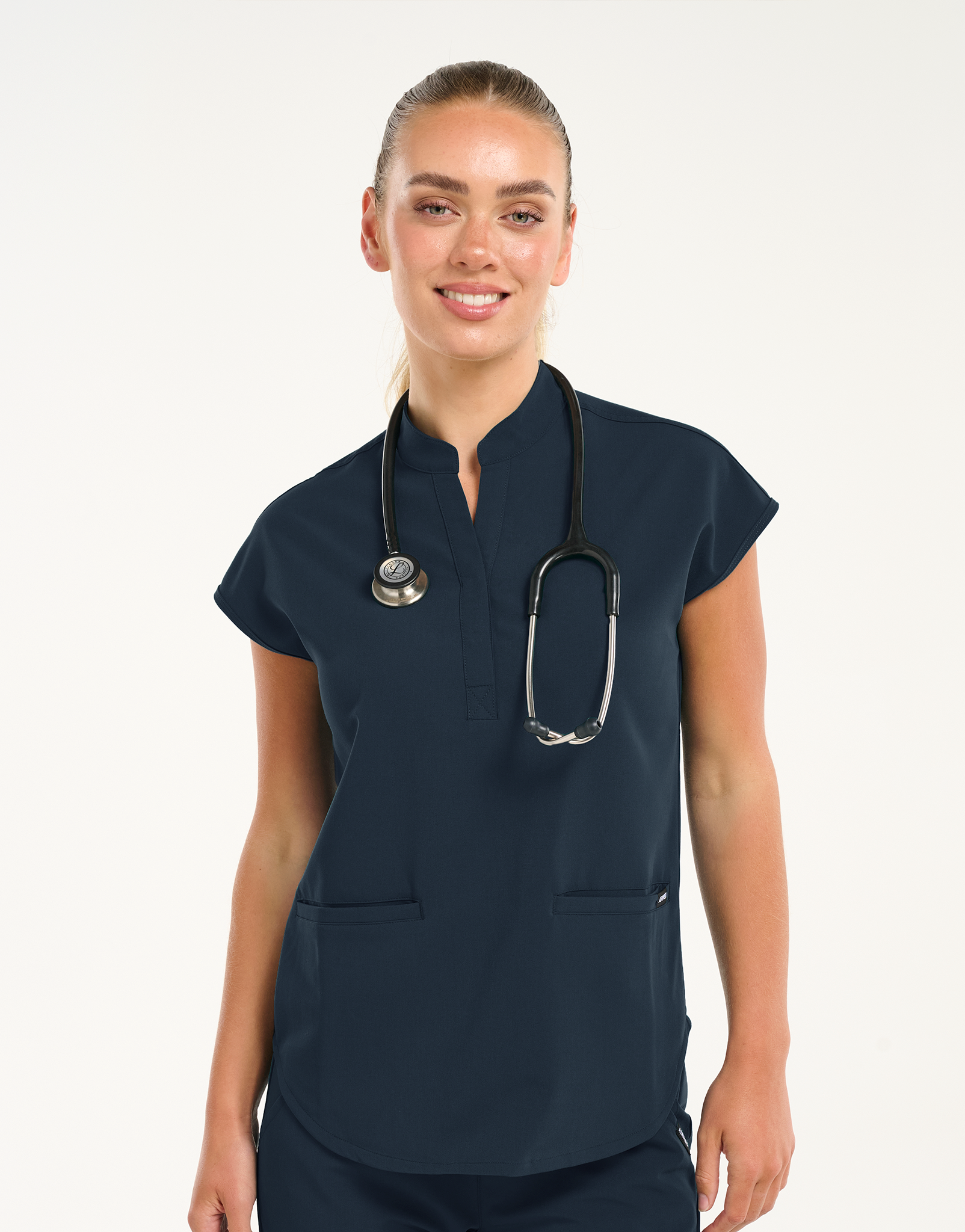 Apollo Scrub Top - Midnight Navy