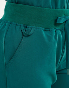 Essential Multi-Pocket Scrub Pants - Harbour Green