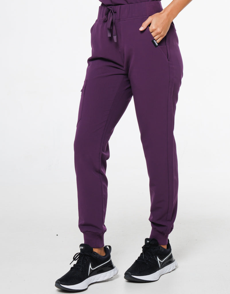 Signature Jogger Pants -  Eggplant