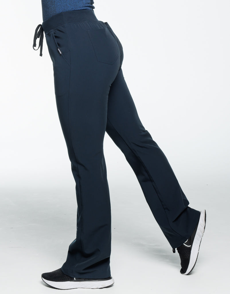 Essential Flare Scrub Pants - Midnight Navy