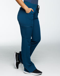 Essential Flare Scrub Pants - Gibraltar Blue