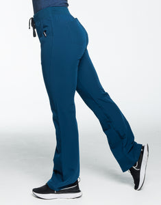 Essential Flare Scrub Pants - Gibraltar Blue