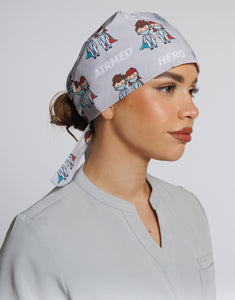 Hero Print Scrub Cap