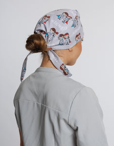 Hero Print Scrub Cap