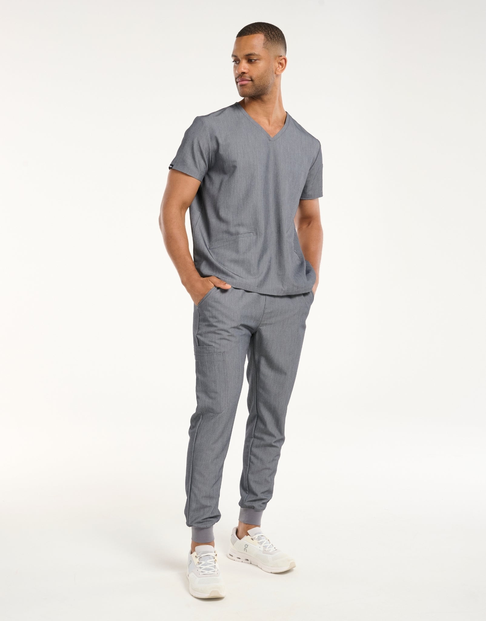 Aspire Jogger Scrub Pants - Heather Grey