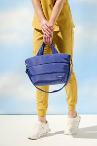 Mini Puffer Tote Bag - Yarra Blue