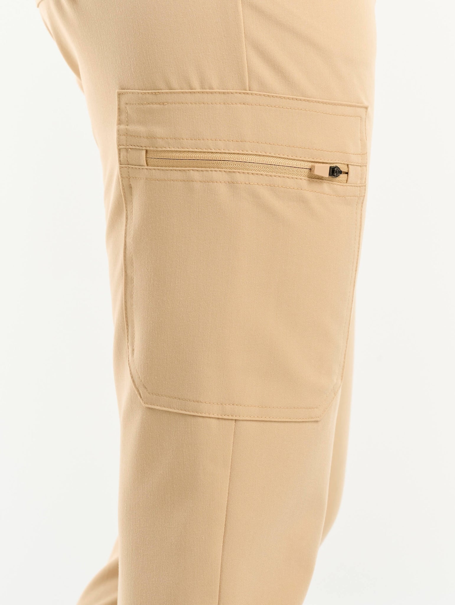 Essential Multi-Pocket Scrub Pants - Warm Sand