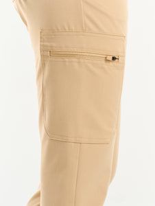 Essential Multi-Pocket Scrub Pants - Warm Sand