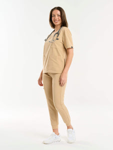 Essential Jogger Scrub Pants - Warm Sand