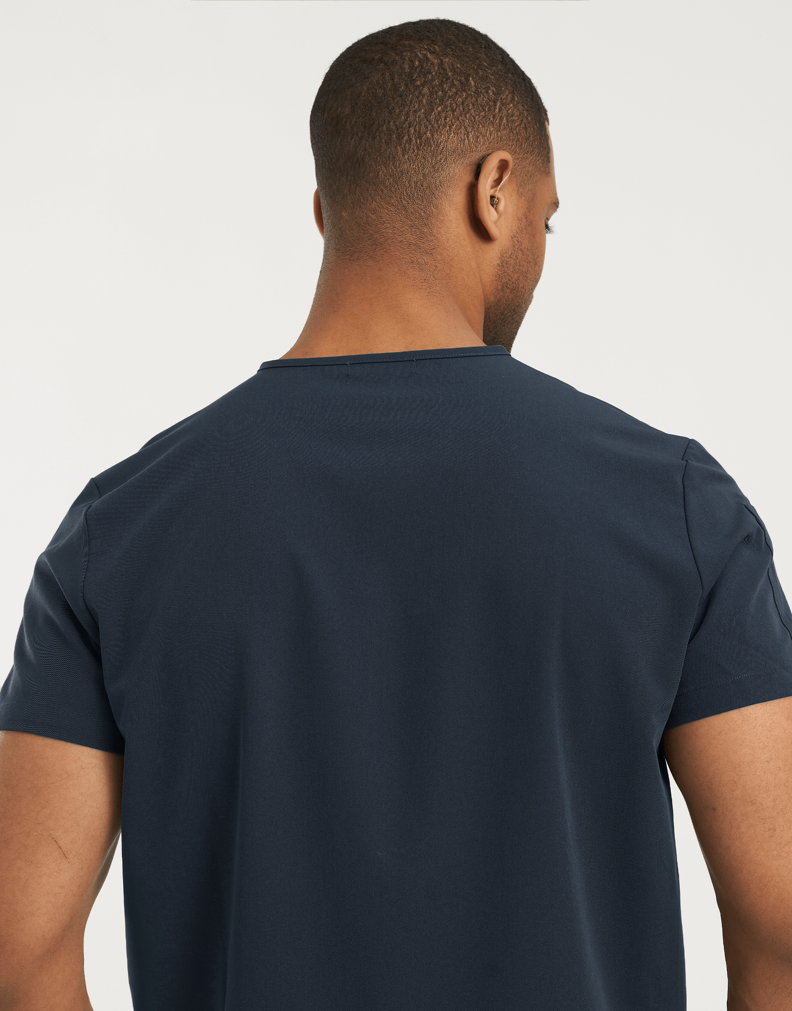 Essential V Neck Scrub Top - Midnight Navy