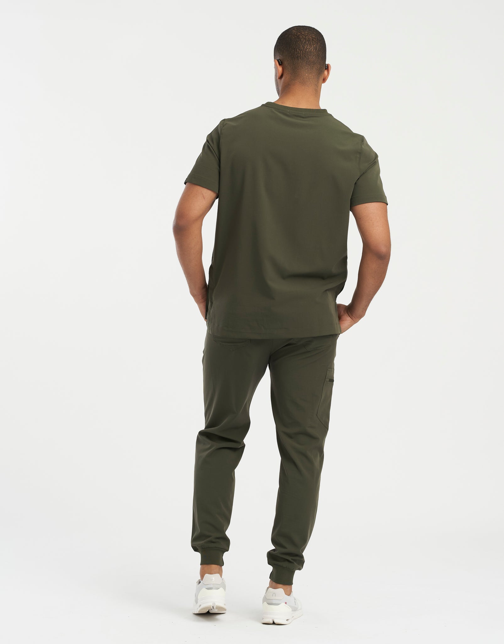 Essential Jogger Scrub Pants - Khaki Green