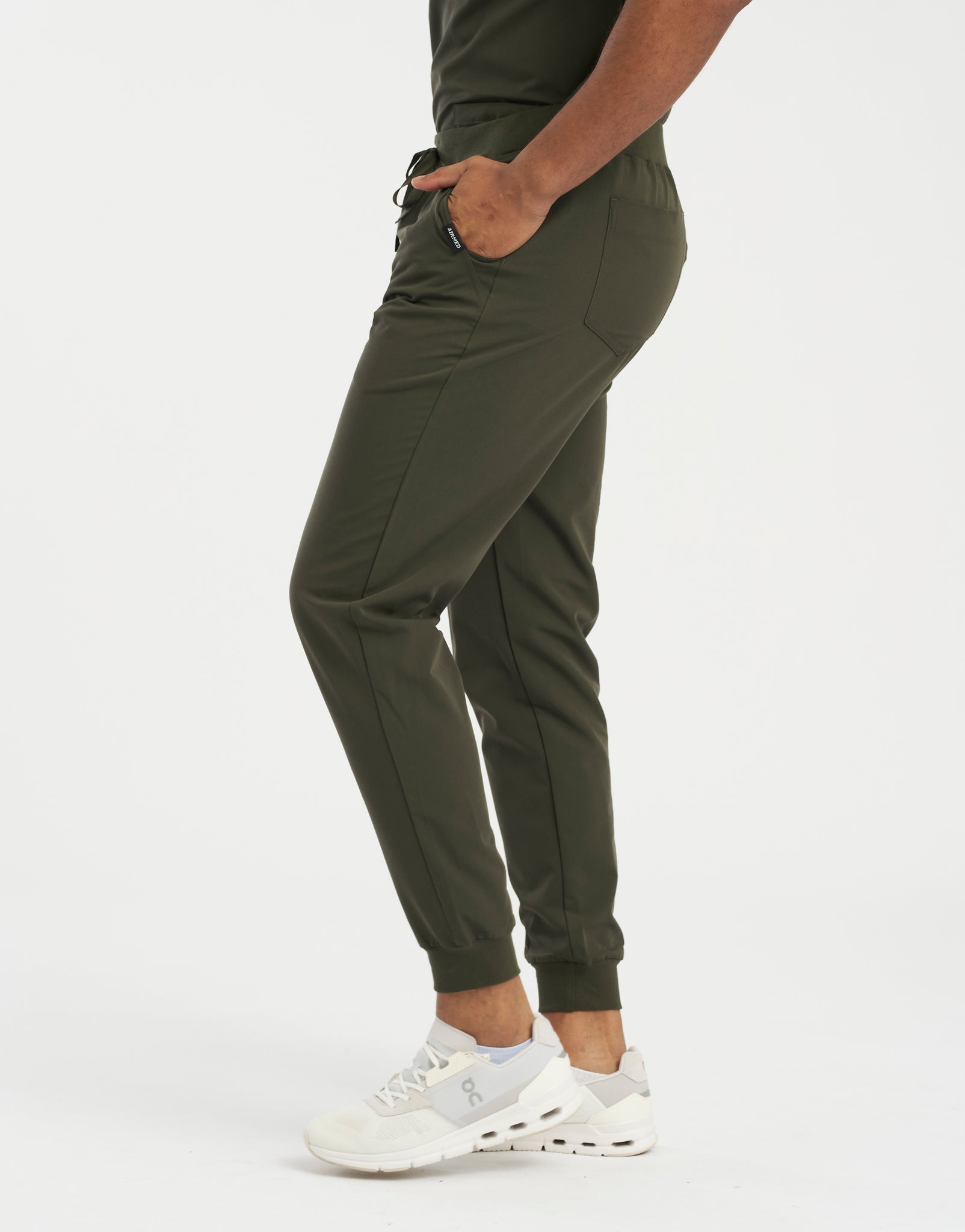 Essential Jogger Scrub Pants - Khaki Green