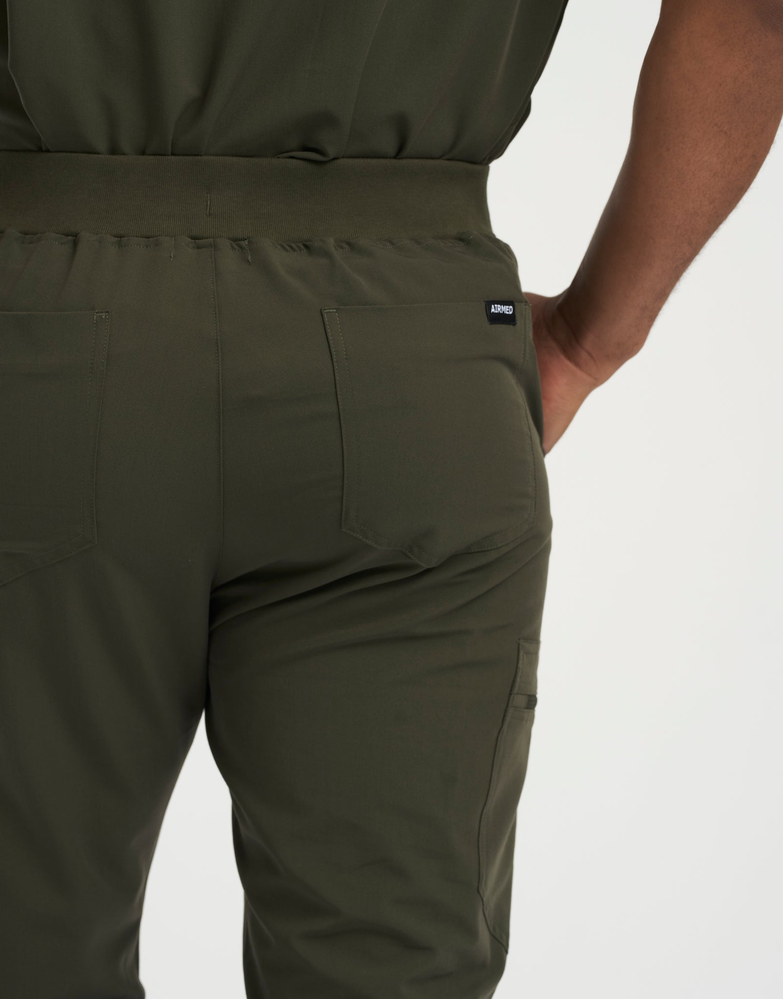 Essential Jogger Scrub Pants - Khaki Green