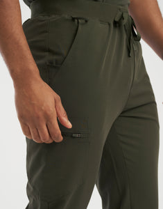 Essential Jogger Scrub Pants - Khaki Green