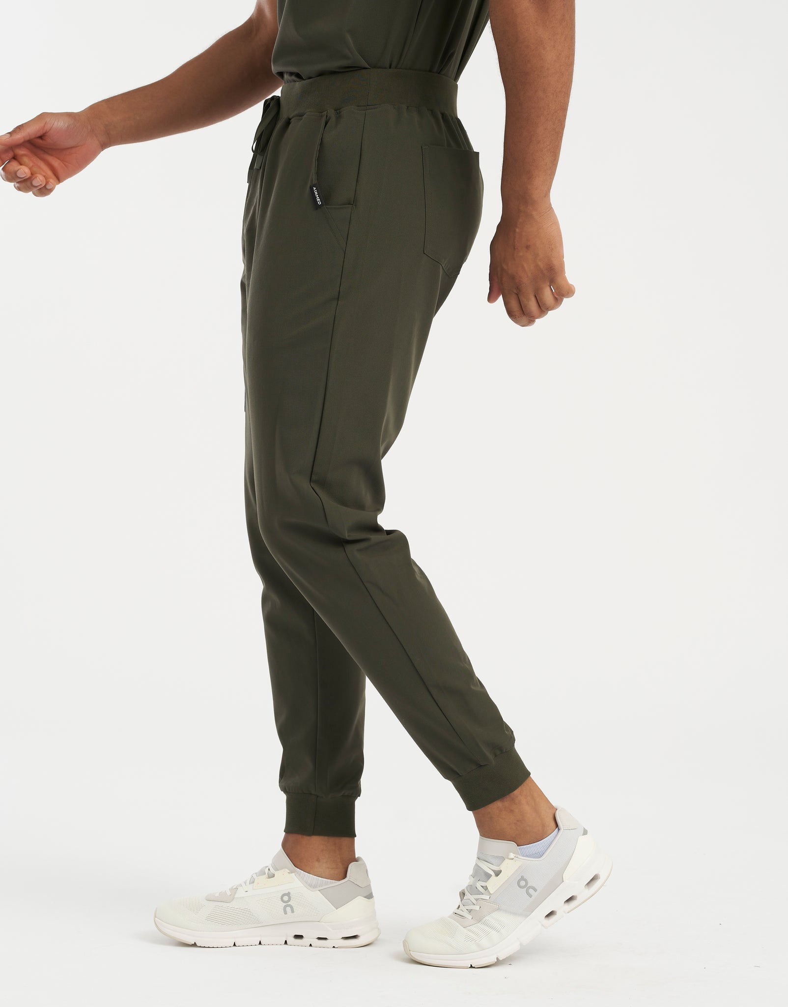 Essential Jogger Scrub Pants - Khaki Green