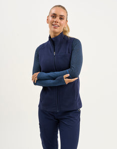 Essential Fleece Vest - True Navy