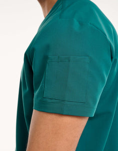 Aspire V Neck Scrub Top - Harbour Green