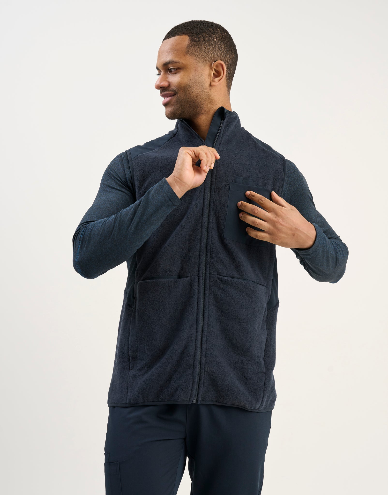 Essential Fleece Vest - Midnight Navy