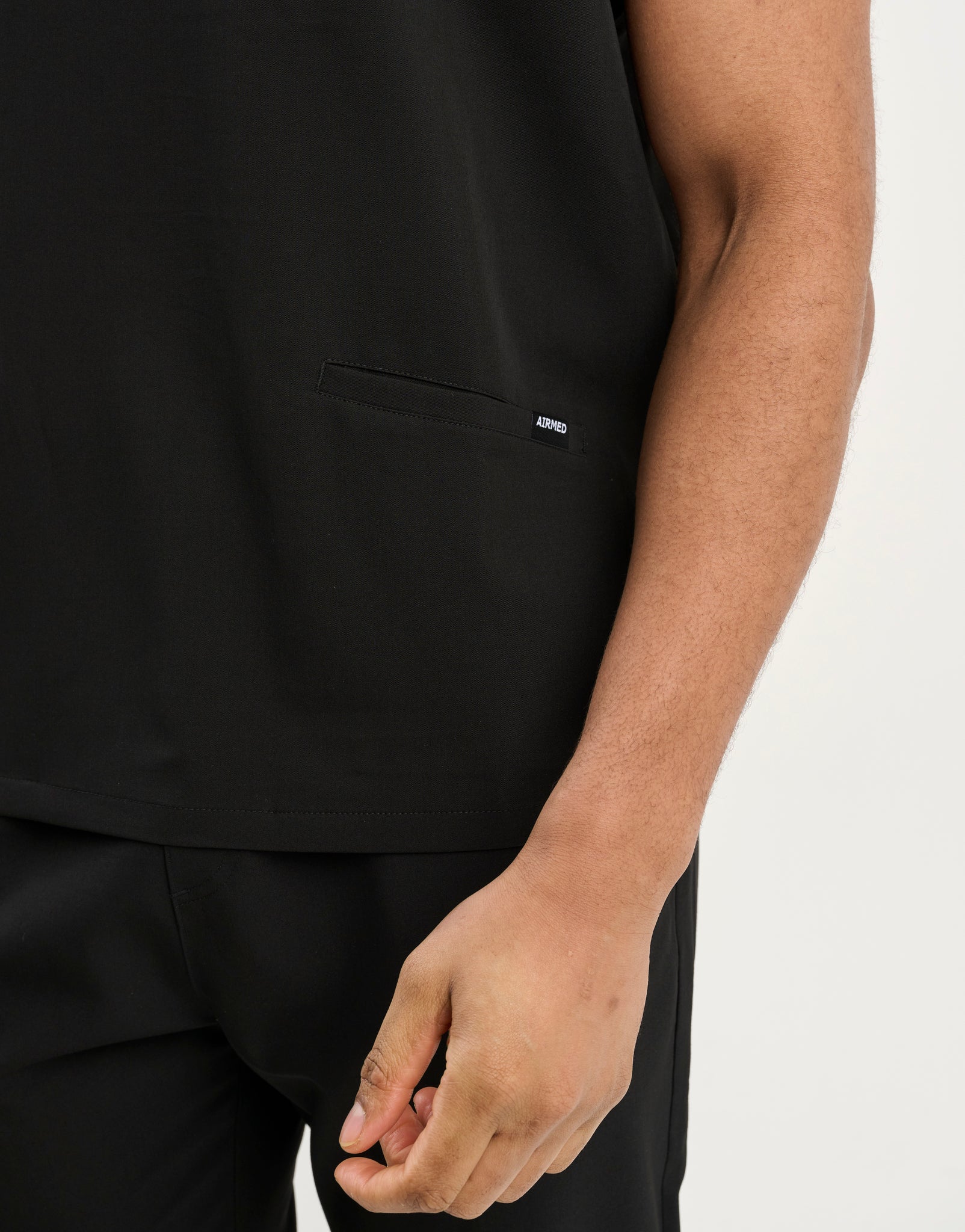 Aspire V Neck Scrub Top - Black