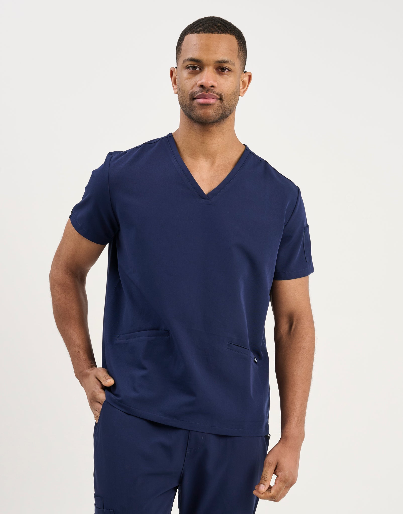 Aspire V Neck Scrub Top - True Navy