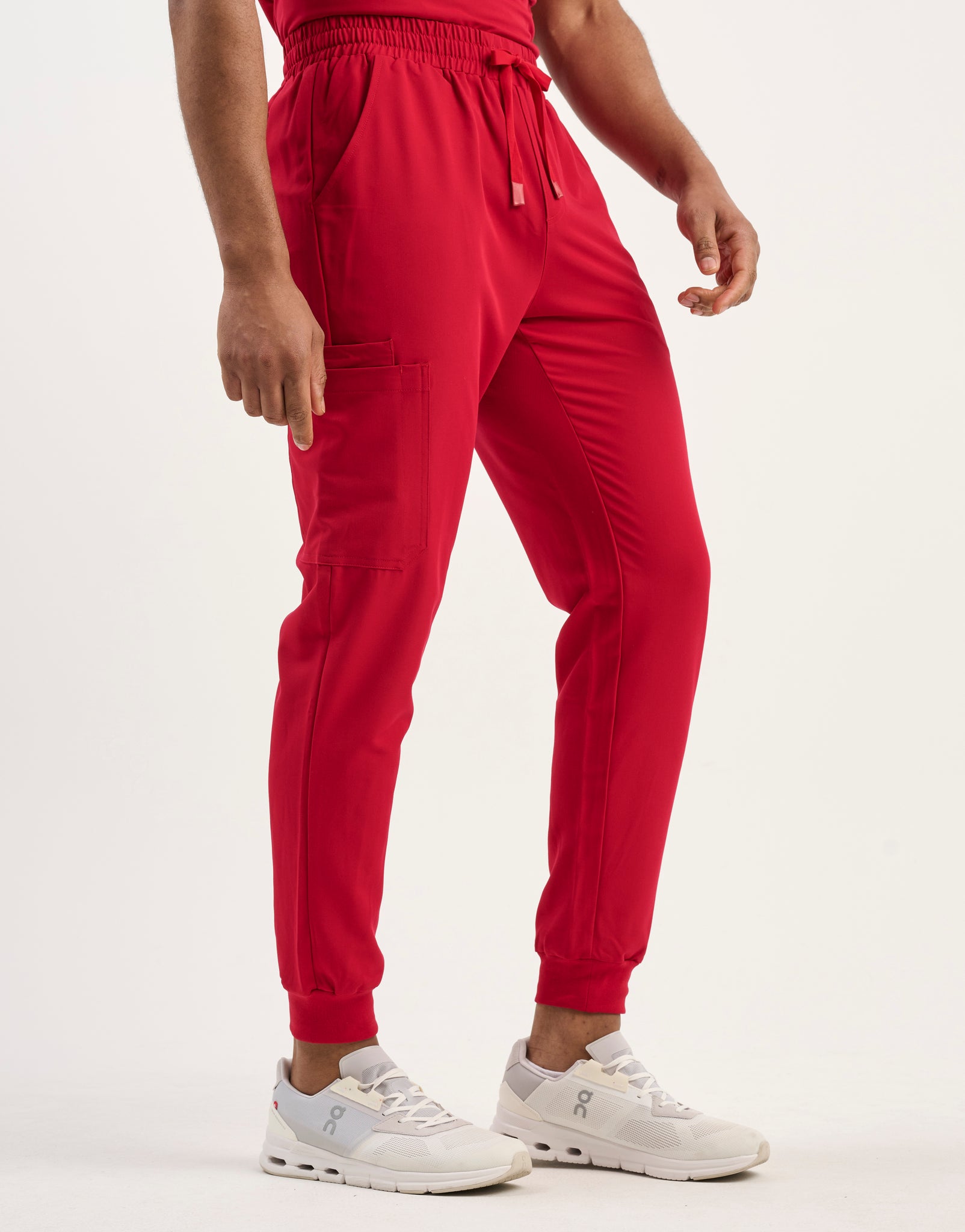 Aspire Jogger Scrub Pants - Cherry Red