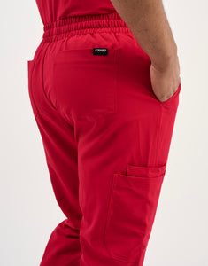 Aspire Jogger Scrub Pants - Cherry Red