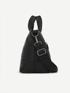 Mini Puffer Tote Bag - Black