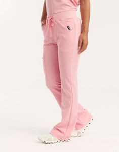 Essential Flare Scrub Pants - Musk Pink