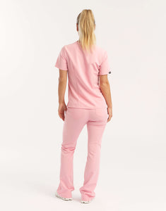 Essential One Pocket V Neck Scrub Top - Musk Pink