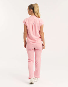 Apollo Scrub Top - Musk Pink